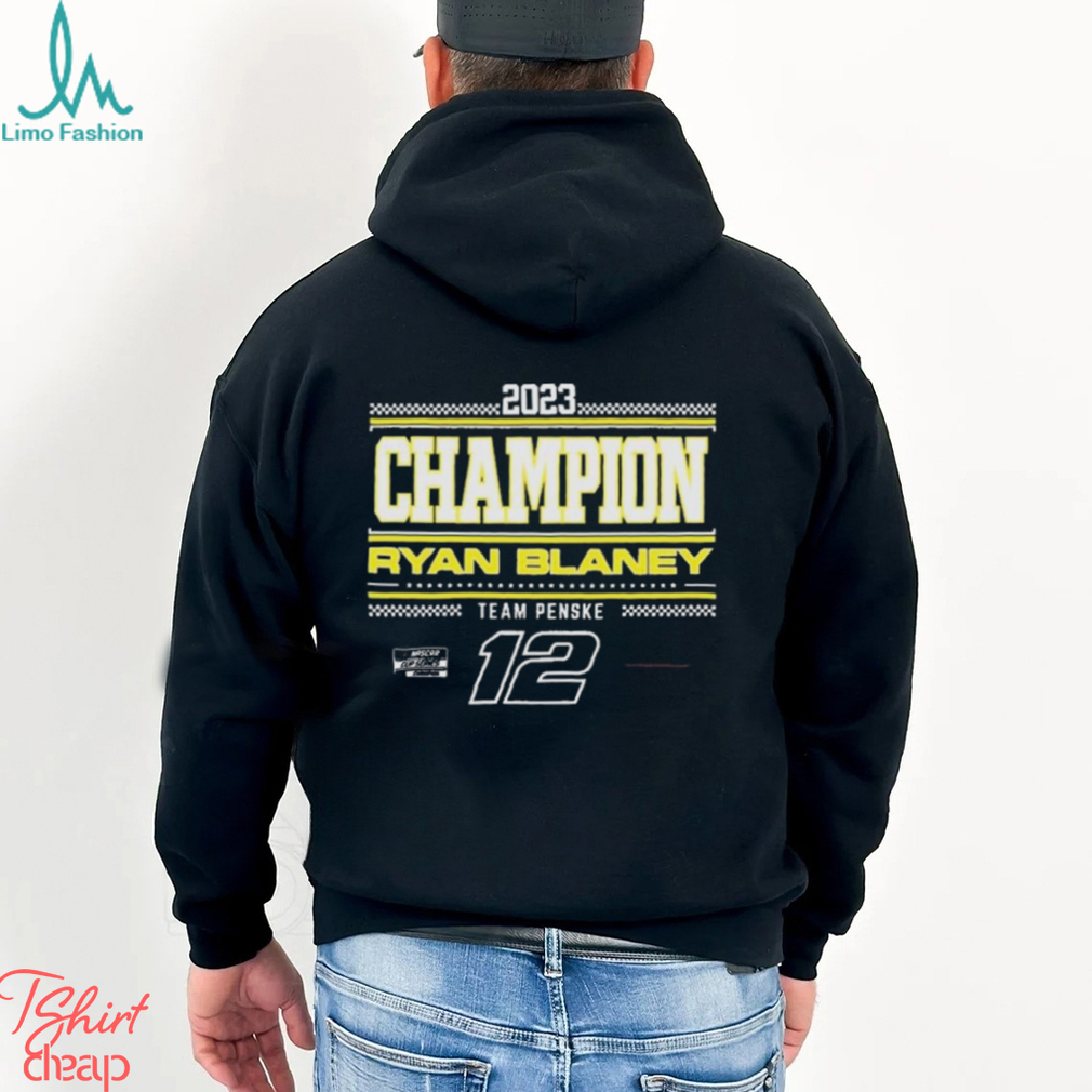 Ryan Blaney Team Penske 2023 NASCAR Cup Series Champion Pit Road Shirt Ryan Blaney Team Penske 2023 NASCAR Cup Series Champion Pit Road Shirt
