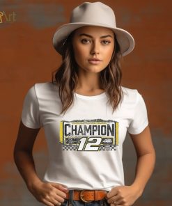 Ryan Blaney Team Penske Women's 2023 NASCAR Cup Series Champion T Shirt