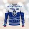 Santa Claus On Mountain Bike Ugly Christmas Sweater