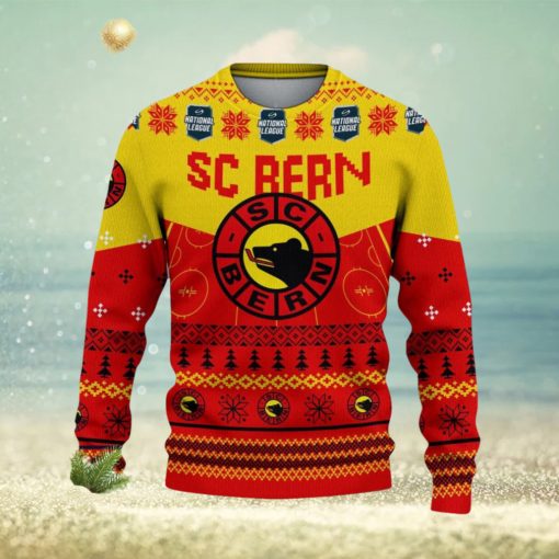 SC Bern Snowflakes Tree Custom Name Ugly Christmas Sweater New For Fans Gift Holidays Christmas