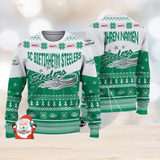 SC Bietigheim Bissingen 3D Ugly Christmas Sweater Christmas Holiday Gift Custom Name For Men And Women