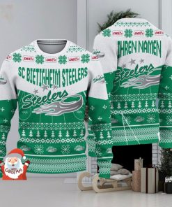 SC Bietigheim Bissingen 3D Ugly Christmas Sweater Christmas Holiday Gift Custom Name For Men And Women