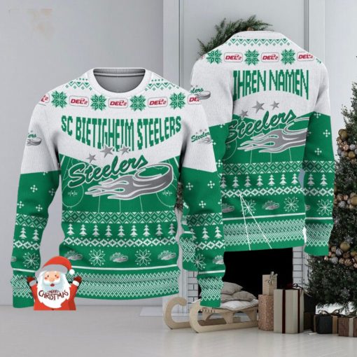 SC Bietigheim Bissingen 3D Ugly Christmas Sweater Christmas Holiday Gift Custom Name For Men And Women