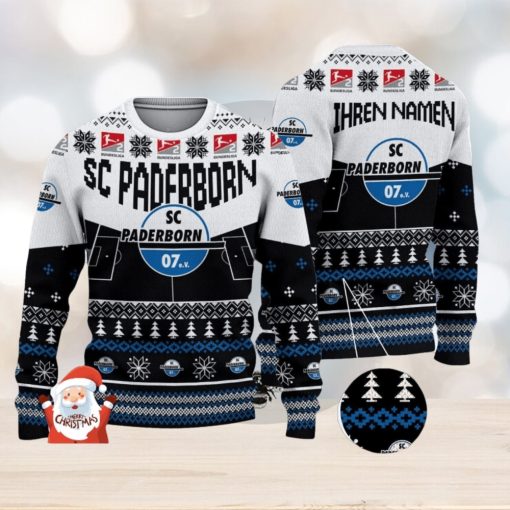 SC Paderborn 3D Ugly Christmas Sweater Christmas Holiday Gift Custom Name For Men And Women