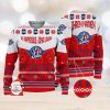 Chicago Blackhawks Logo Wearing Santa Hat Christmas Gift Ugly Christmas Sweater For Sport Fans