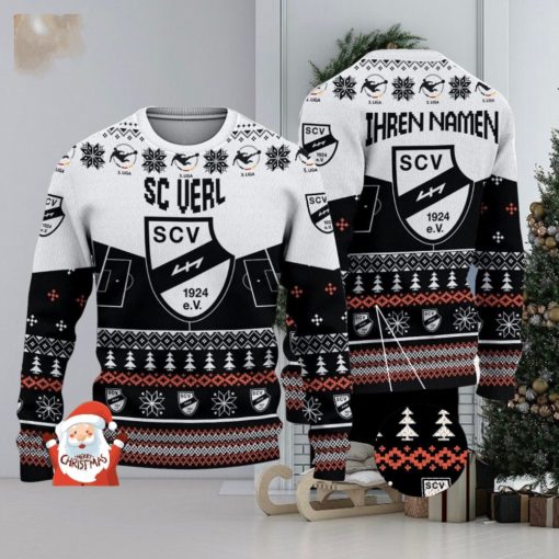 SC Verl 3D Ugly Christmas Sweater Christmas Holiday Gift Custom Name For Men And Women