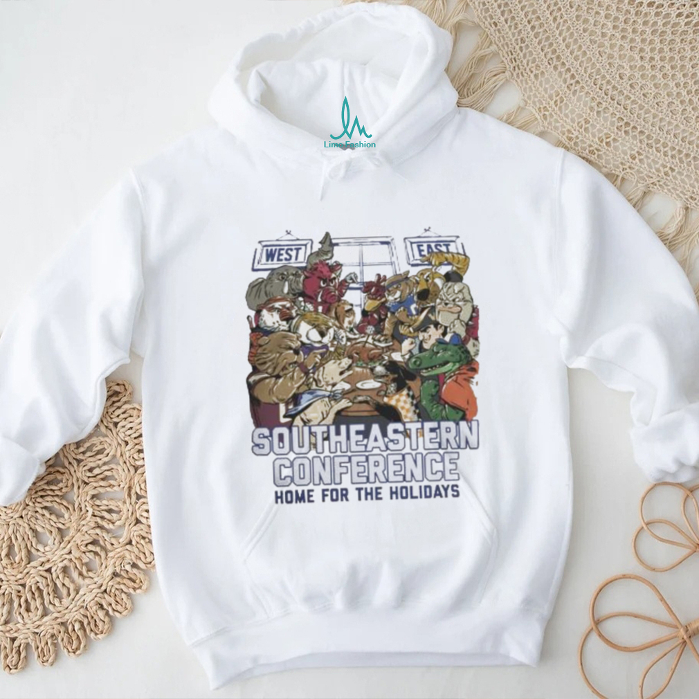 SEC Football Mascots Home For The Holidays 2023 T shirt SEC Football Mascots Home For The Holidays 2023 T shirt