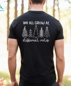 SPED Teacher Christmas We All Grow At Different Rates Shirt