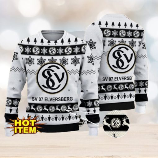 SV 07 Elversberg 3D Christmas Ugly Christmas Sweater Christmas Gift Bundesliga Fans