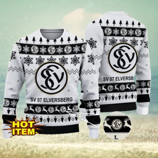 SV 07 Elversberg 3D Christmas Ugly Christmas Sweater Christmas Gift Bundesliga Fans