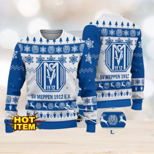 SV Meppen 3D Christmas Ugly Christmas Sweater Christmas Gift Bundesliga Fans