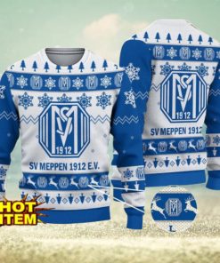 SV Meppen 3D Christmas Ugly Christmas Sweater Christmas Gift Bundesliga Fans