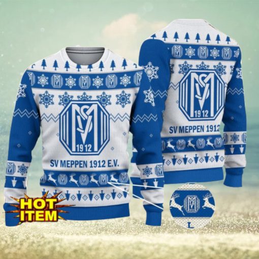 SV Meppen 3D Christmas Ugly Christmas Sweater Christmas Gift Bundesliga Fans