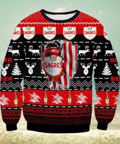 Sagres Beer Ugly Christmas Sweater, Gift for Christmas Holiday