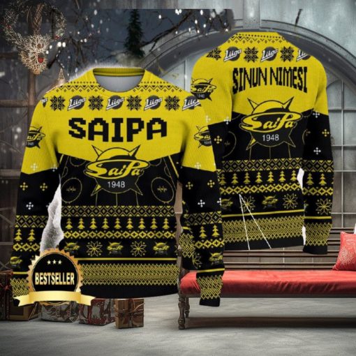 SaiPa Ugly Christmas Sweater Logo Custom Name Gift Fans