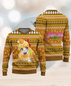 Sailor Venus Ugly Christmas Sweater Sailor Moon Anime Xmas Gift