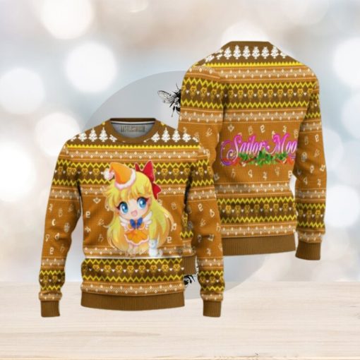 Sailor Venus Ugly Christmas Sweater Sailor Moon Anime Xmas Gift