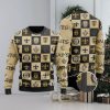 Packers Logo Checkered Flannel Design Knitted Ugly Christmas Sweater