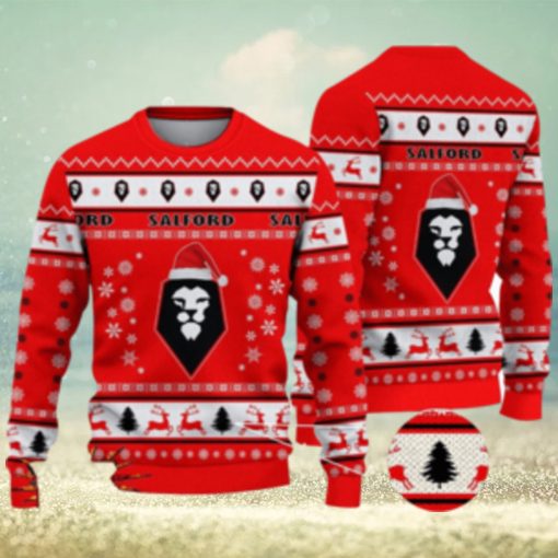 Salford City 3D Ugly Christmas Sweater For Men And Women Sport Fans