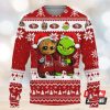 San Francisco 49Ers Baby Groot And Grinch Nfl Ugly Christmas Sweaters