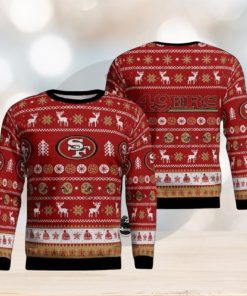 San Francisco 49Ers Reindeers Parttern Ugly Christmas Sweaters