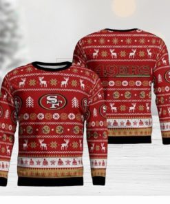 San Francisco 49Ers Reindeers Parttern Ugly Christmas Sweaters