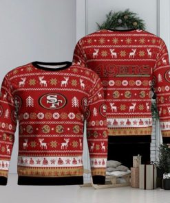 San Francisco 49Ers Reindeers Parttern Ugly Christmas Sweaters