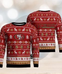 San Francisco 49Ers Reindeers Parttern Ugly Christmas Sweaters