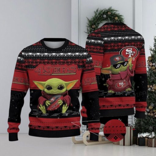 San Francisco 49Ers Yoda Baby Ugly Christmas Sweaters