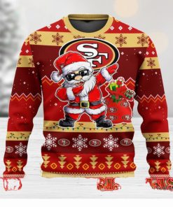 San Francisco 49ers Dabbing Santa Claus Ugly Christmas Sweater