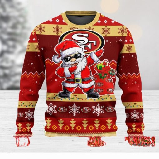 San Francisco 49ers Dabbing Santa Claus Ugly Christmas Sweater