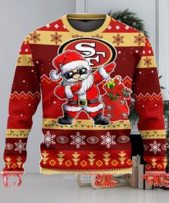 San Francisco 49ers Dabbing Santa Claus Ugly Christmas Sweater