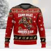 Amon Ra St. Brown Detroit Lions I Am A Die Hard Lions Fan Till I Die NFL Christmas Ugly Sweater