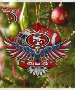 San Francisco 49ers Decorations, Eagles Christmas Ornaments