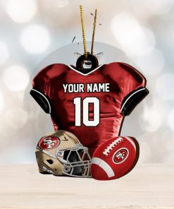 San Francisco 49ers NFL Sport Ornament Custom Name And Number