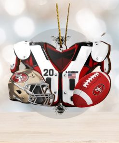 San Francisco 49ers NFL Sport Ornament Custom Your Name And Number