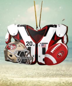 San Francisco 49ers NFL Sport Ornament Custom Your Name And Number