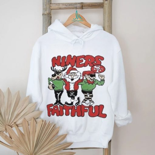 San Francisco 49ers Niners Faithful Santa Reindeer Elf Christmas Shirt