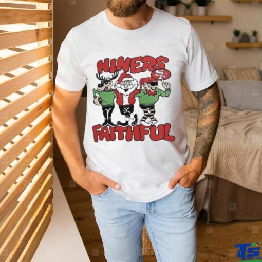 San Francisco 49ers Niners Faithful Santa Reindeer Elf Christmas Shirt