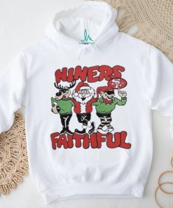 San Francisco 49ers Niners Faithful Santa Reindeer Elf Christmas Shirt