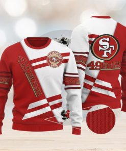 San Francisco 49ers Sweater All Over Print 3D Red White Ugly Christmas Sweater