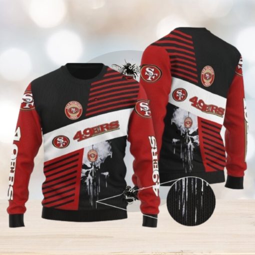 San Francisco 49ers Sweater All Over Print 3D Skull printed Ugly Christmas Sweater