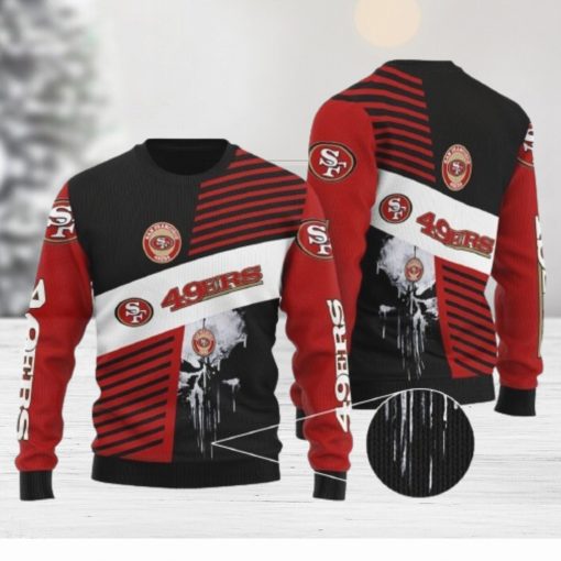 San Francisco 49ers Sweater All Over Print 3D Skull printed Ugly Christmas Sweater