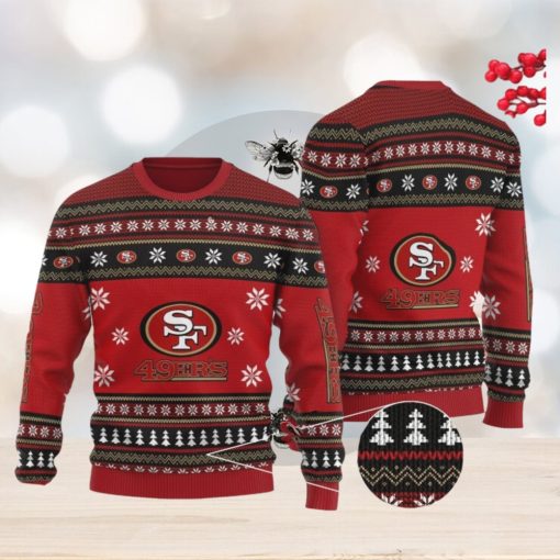 San Francisco 49ers Sweater All Over Print 3D fans Ugly Christmas Sweater