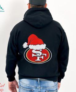 San Francisco 49ers logo Santa Hat Christmas 2023 Shirt