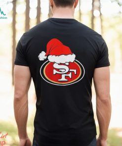 San Francisco 49ers logo Santa Hat Christmas 2023 Shirt