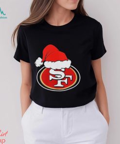 San Francisco 49ers logo Santa Hat Christmas 2023 Shirt