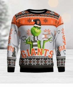 San Francisco Giants Grinch Snowflake Pattern Ugly Sweater Christmas