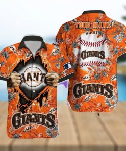 San Francisco Giants MLB Custom Name Aloha 3D Hawaiian Shirt Summer Gift