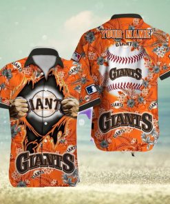 San Francisco Giants MLB Custom Name Aloha 3D Hawaiian Shirt Summer Gift